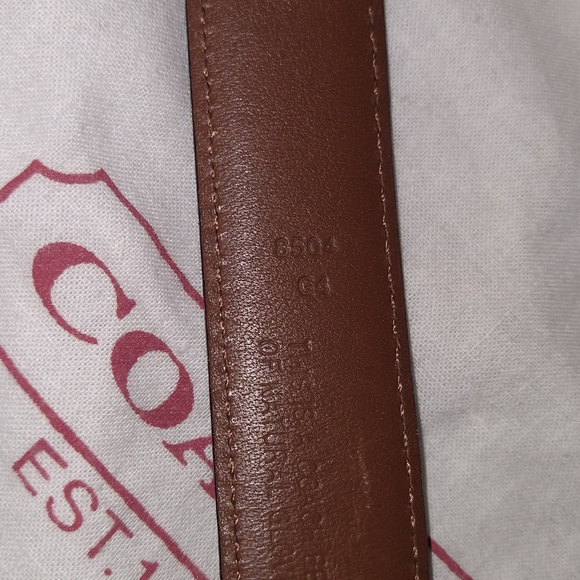 Vintage Coach black leather belt - 8504 - Picture 11 of 11
